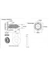 INOX ŠRAF SA PODLOŠKOM 5.0X25mm